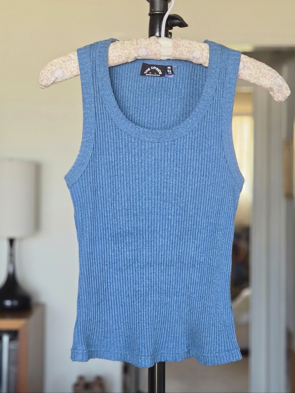 The Upside Blue Rib Knit Tank